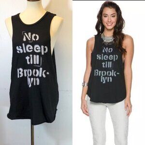 Swell Women's No Sleep Till Brooklyn Cotton Muscle Tee Black Size S M L